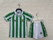 1995/1997   Real Betis Home Kids 1:1 Retro  Soccer Jersey