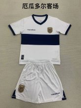 24/25  Ecuador  Away  Kids  1:1 Quality Soccer Jersey