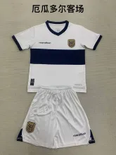 24/25  Ecuador  Away  Kids  1:1 Quality Soccer Jersey