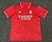 24/25 Real Madrid four Red Fans 1:1  Quality Soccer Jersey