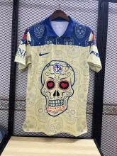 24/25   America  Clubs  Yellow  Fans 1:1 Quality Soccer Jersey