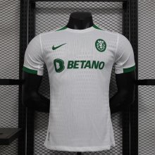 24/25 Sporting Lisbon White Away  Player  1:1 Quality  Soccer Jersey