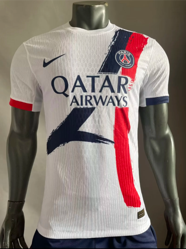 24/25 PSG Paris Away White Player 1:1 Quality Soccer Jersey