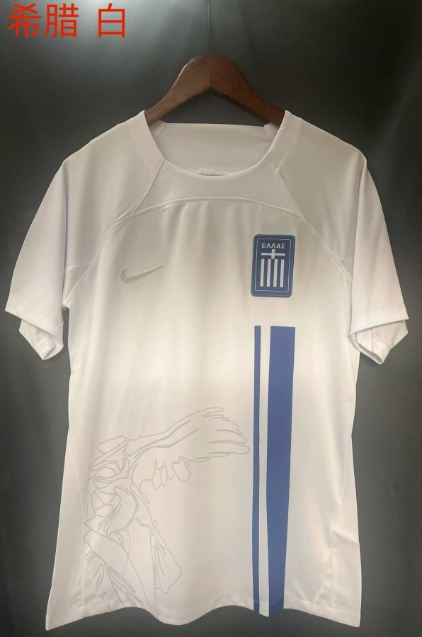 24/25  Greece  white  Fans 1:1 Quality Soccer Jersey