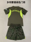 24/25 Dortmund  Green  Goalkeeper  Kids 1:1 Quality Soccer Jersey