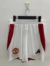 24/25 Manchester United Player Home 1:1 Quality Shorts