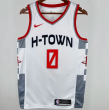 2020 Rockets WESTBROK #0 White City Edition  1:1 Quality NBA Jersey