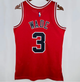 2016/2017 Bulls WADE #3 Red Retro  1:1 Quality NBA Jersey