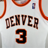 2006/2007 Nuggets IVERSON #3 White  Retro  热压 1:1 Quality NBA Jersey