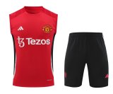 24/25 Manchester United Red  1:1 Quality Training  Vest（A-Set）