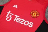24/25 Manchester United Red  1:1 Quality Training  Vest（A-Set）