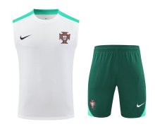 24/25  Portugal  White And Green1:1 Quality Training Vest（A-Set）