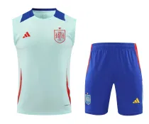 24/25 Spain  Blue 1:1 Quality Training Jersey  Vest（A-Set）
