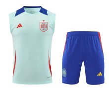 24/25 Spain  Blue 1:1 Quality Training Jersey  Vest（A-Set）