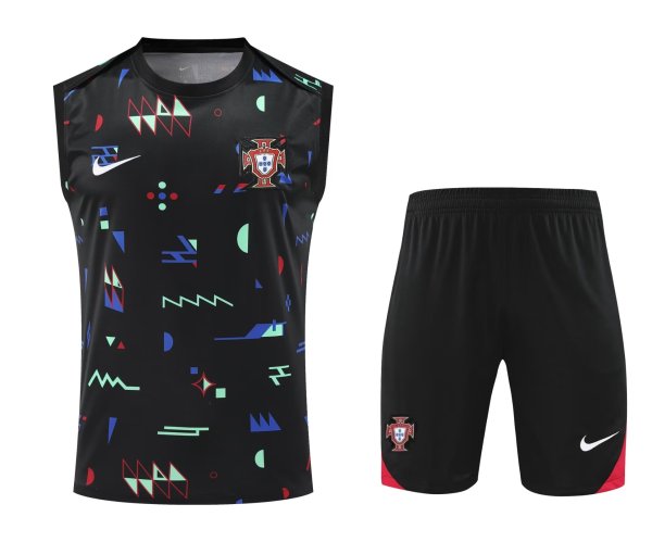 24/25  Portugal  Black 1:1 Quality Training Vest（A-Set）