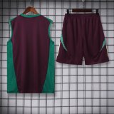 24/25     Mexico  Wine Red And Green  1:1 Quality Training Vest（A-Set）