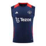 24/25 Manchester United  Navy blue  1:1 Quality Training  Vest（A-Set）