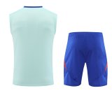 24/25 Spain  Blue 1:1 Quality Training Jersey  Vest（A-Set）