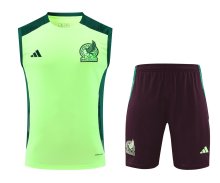 24/25  Mexico  Green And Burgundy 1:1 Quality Training Vest（A-Set）