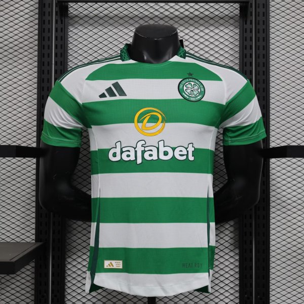 24/25 Celtic Home White Green Player 1:1 Quality Soccer Jersey