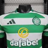 24/25 Celtic Home White Green Player 1:1 Quality Soccer Jersey
