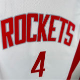 24/25 Rockets GREEN #4 White Hot Pressed    1:1 Quality NBA Jersey