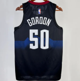 23/24 Nuggets GOROON #50 Black City Edition    1:1 Quality NBA Jersey