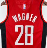 24/25 Rockets WAGNER #28 Red  Hot Pressed   1:1 Quality NBA Jersey