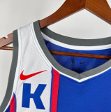 2024 Kings FOX #5 Blue City Edition  1:1 Quality NBA Jersey热压
