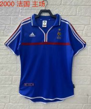2000 France Home  Blue  Fans  Retro 1:1 Quality  Soccer Jersey
