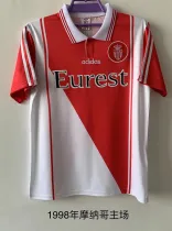 1998   Monaco Home Fans Retro  1:1 Quality Soccer Jersey