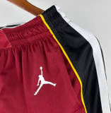 24/25 Miami Heat Red  1:1 Quality  NBA Cotton Pants