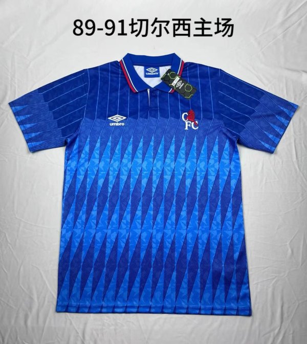 1989/1991  Chelsea  Home  Retro  1:1 Quality  Soccer Jersey