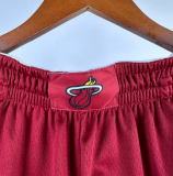 24/25 Miami Heat Red  1:1 Quality  NBA Cotton Pants