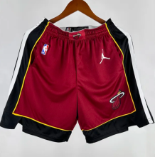 24/25 Miami Heat Red  1:1 Quality  NBA Cotton Pants