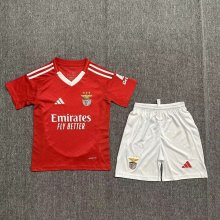 24/25 Benfica Home Kids Kits 1:1 Quality Soccer Jersey