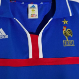 2000 France Home  Blue  Fans  Retro 1:1 Quality  Soccer Jersey