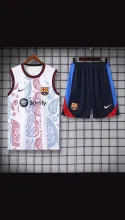 24/25  Barcelona White And Black1:1 Quality Training Vest（A-Set）