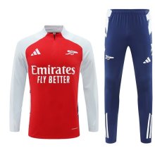 24/25  Arsenal Training Suit Red 1:1 Quality Training Jersey