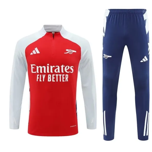 24/25  Arsenal Training Suit Red 1:1 Quality Training Jersey