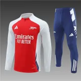 24/25  Arsenal Training Suit Red 1:1 Quality Training Jersey