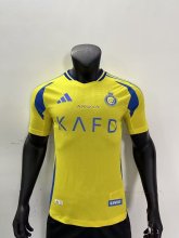 24/25 Al Nassr  Home Yellow  Player  1:1 Quality Soccer Jersey