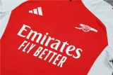 24/25  Arsenal Training Suit Red 1:1 Quality Training Jersey