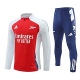 24/25  Arsenal Training Suit Red 1:1 Quality Training Jersey