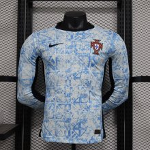 24/25 Portugal Away  Long Sleeves Player 1:1 Quality Soccer Jersey