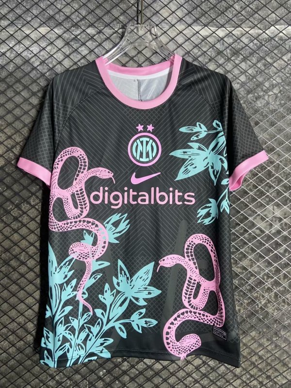 24/25 Inter Milan Training Clothing Black Fans 1:1 Quality Soccer Jersey