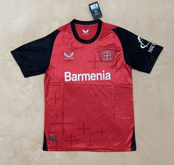 24/25 Bayer Leverkusen Home Fans 1:1 Version Soccer Jersey