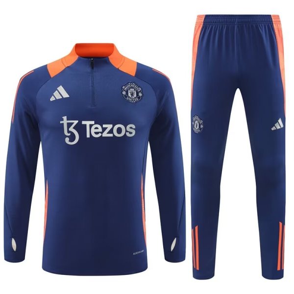 24/25  Manchester United Training  Blue 1:1 Quality Training Jersey