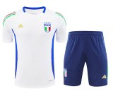 24/25  Italy Training Suit White 1:1 Quality Training Jersey