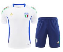 24/25  Italy Training Suit White 1:1 Quality Training Jersey